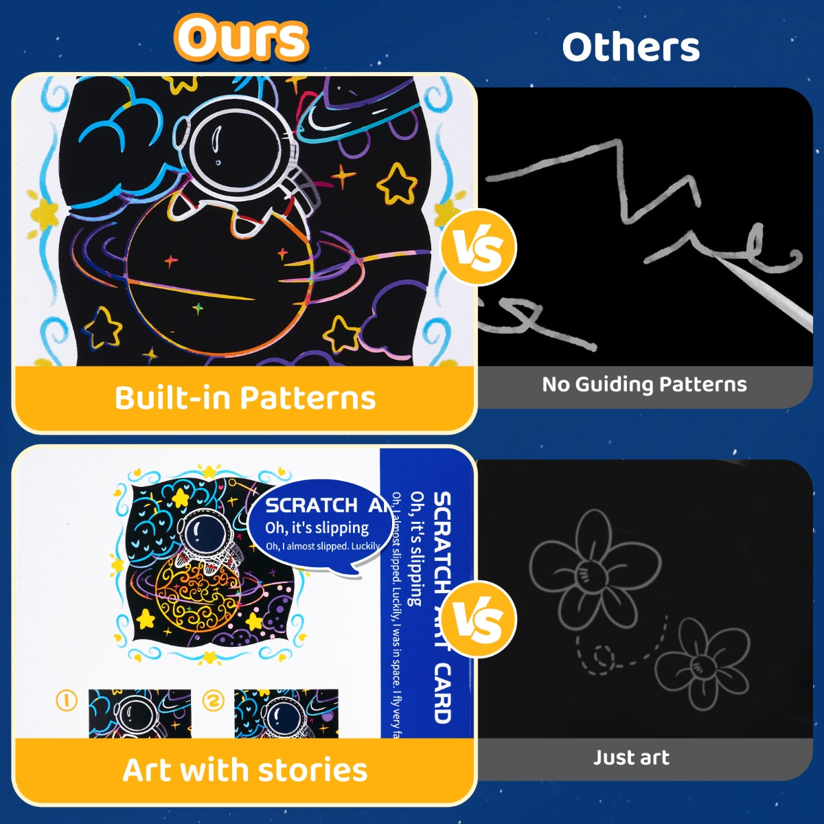 JOYCAT SPACE SCRATCH ART CARD