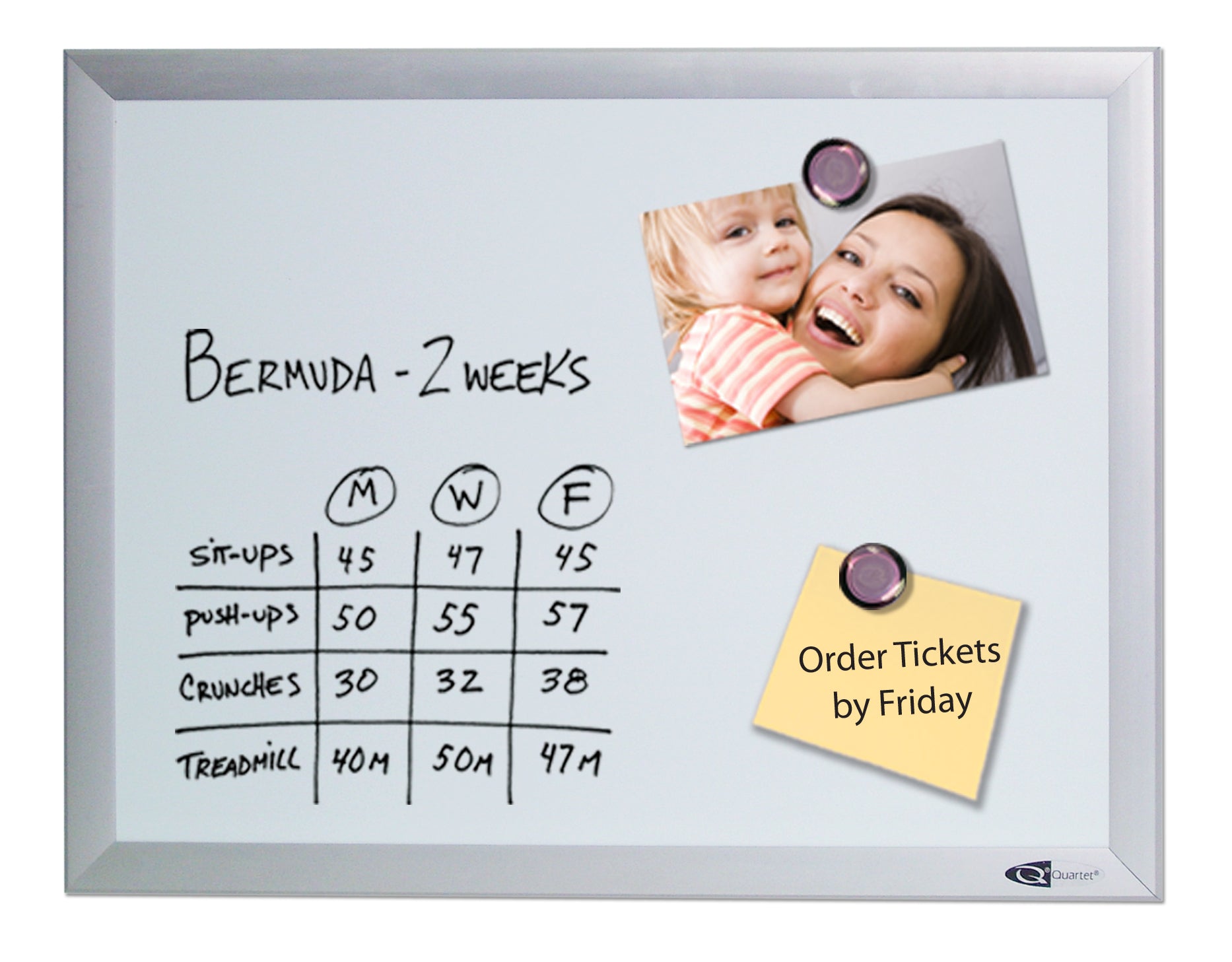 Quartet Magnetic Whiteboard S-series S531m 23.5"x18"