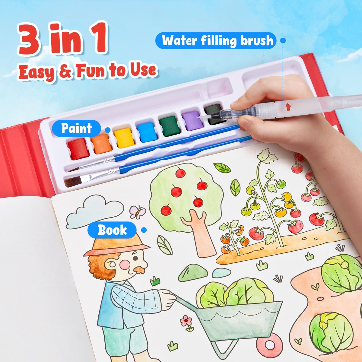 JOYCAT WATER COLOUR PAINTING FARM