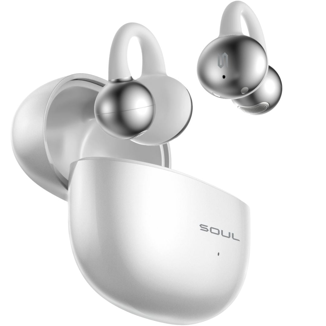 Soul S-live Clip Premium Wireless Air Conduction Ear Sound Clips - White