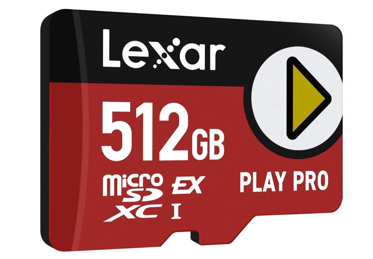 Lexar 512GB PLAY PRO microSDXC Express Card - LMSXPS0512G-BNNNG