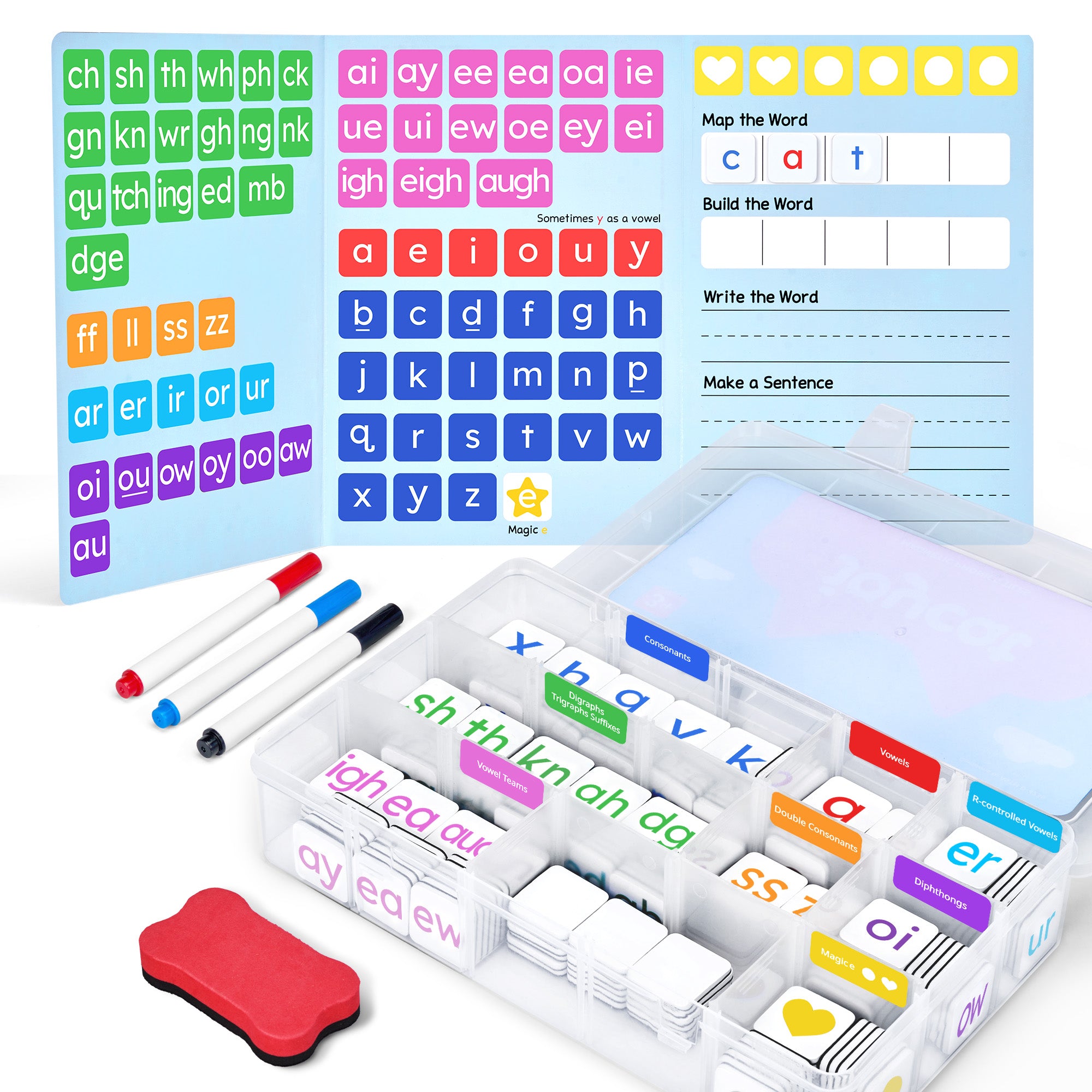 JOYCAT MAGNETIC PHONICS TILES