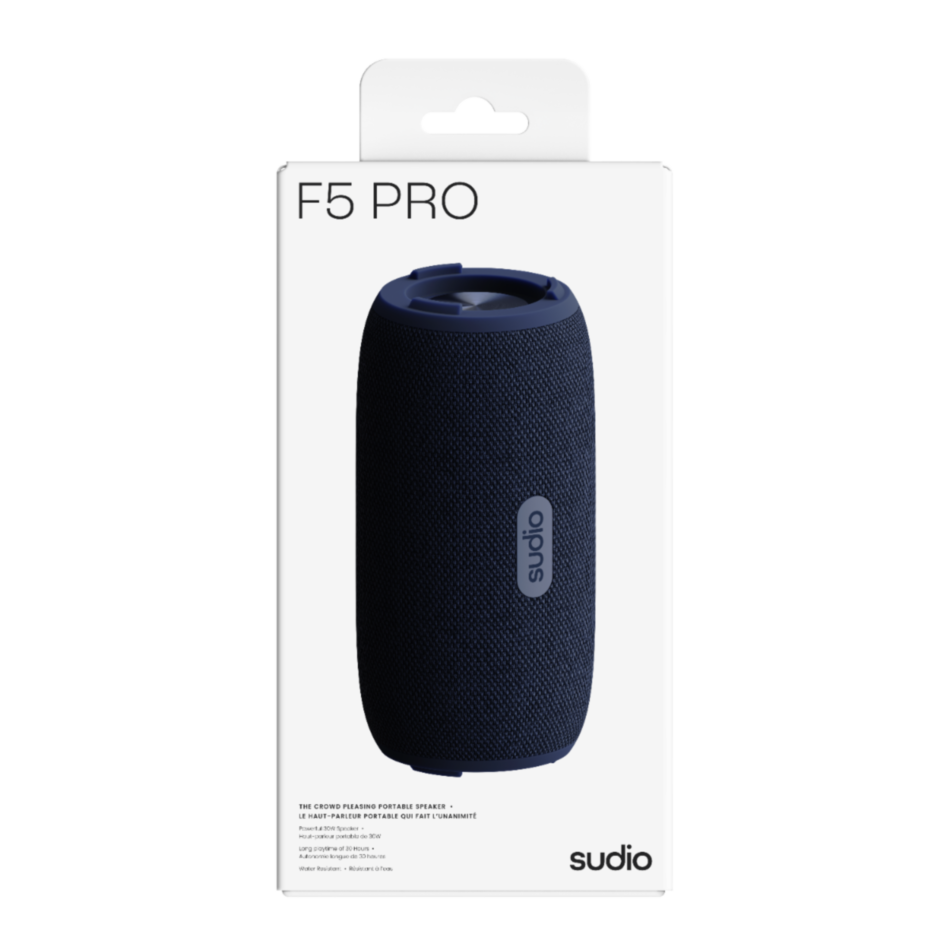 Sudio F5 Pro Portable Bluetooth Speaker – Blue