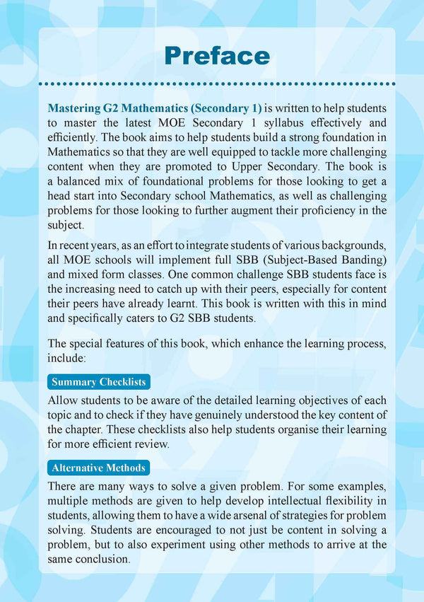 Mastering G2 MATHEMATICS Secondary 1