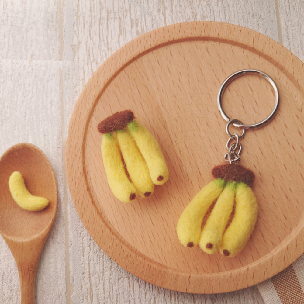 Diy Fruit Series Felting Kit - Banana