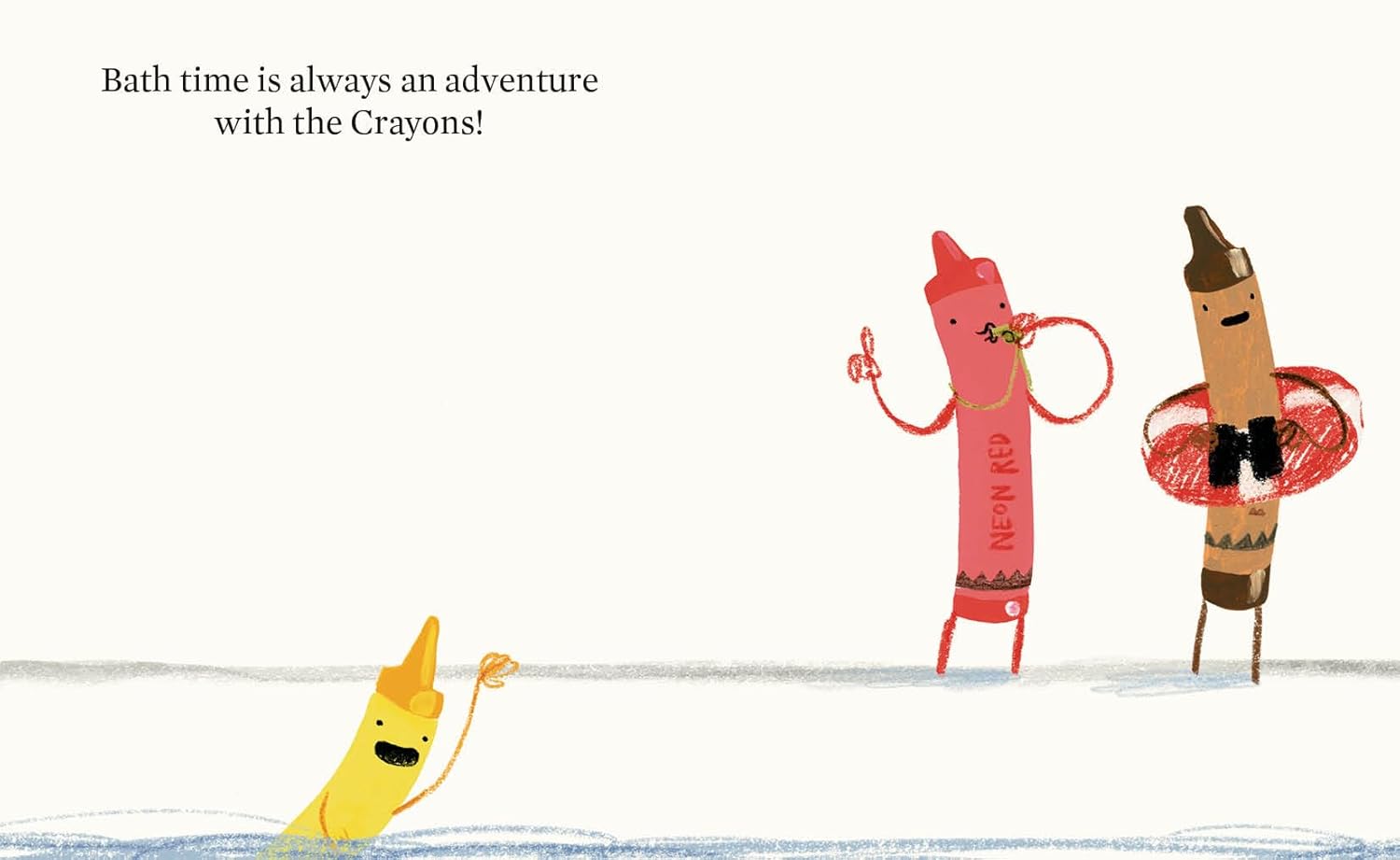 Bath Time for the Crayons (The Crayons Celebrate) (Hardcover – Picture Book)