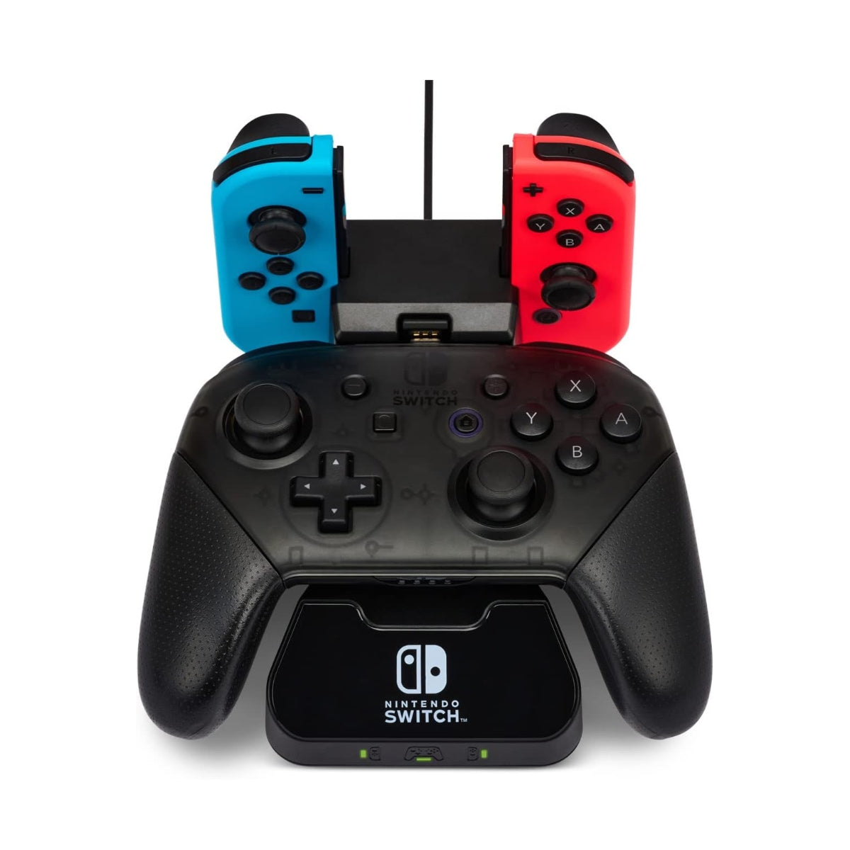 PowerA Controller Charging Base for Nintendo Switch, Black, Wireless Controller charging, Charge, rechargeable battery, Nintendo Switch, Joy-Con Charging, PowerA Wireless Charging