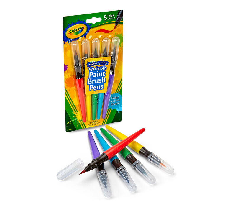 Crayola Paint Brush Pens 5's 546201