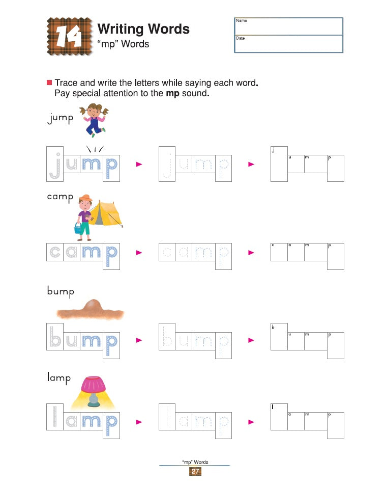 Kumon: My Book of Writing Words