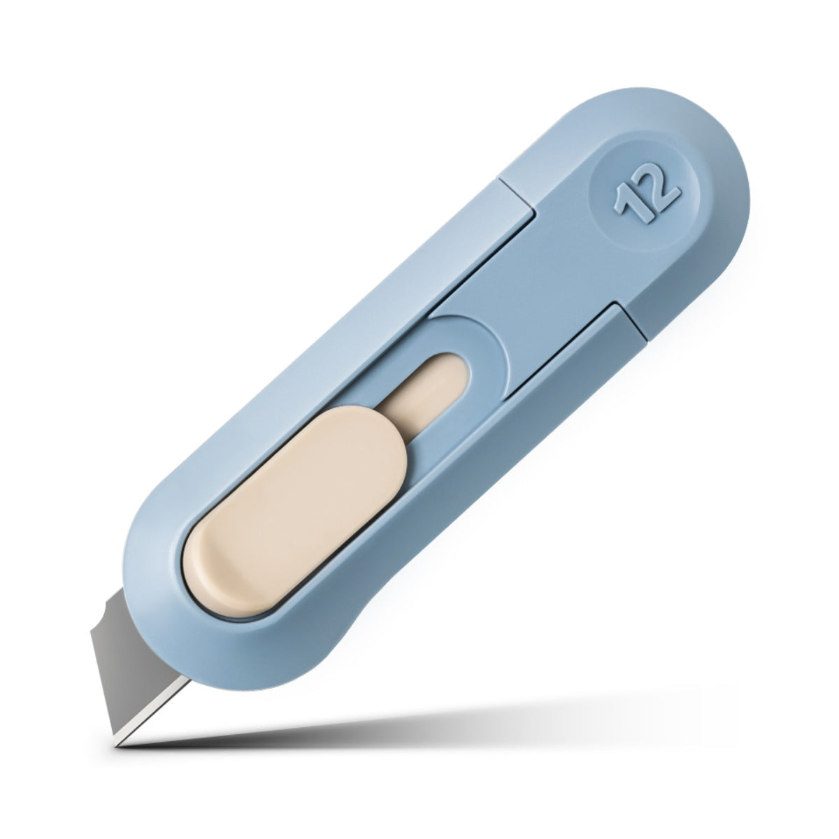 DELI NUSIGN MINI CUTTER 8*2.5CM BLUE NS065