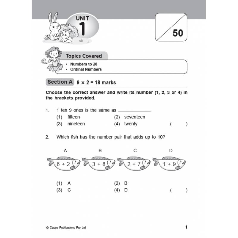 Primary 1 IQ Mathematics 