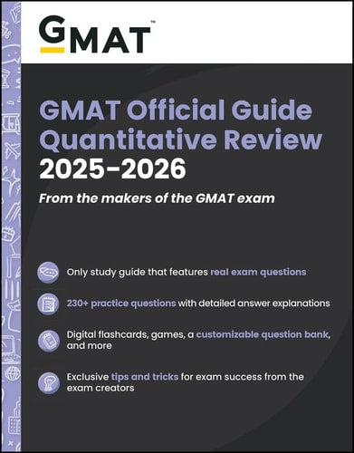 GMAT Official Guide Quantitative Review 2025 - 2026: Book + Online Question Bank
