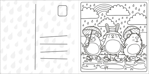 Super Cuties A Cosy Comfy Rainy Day Colouring Book