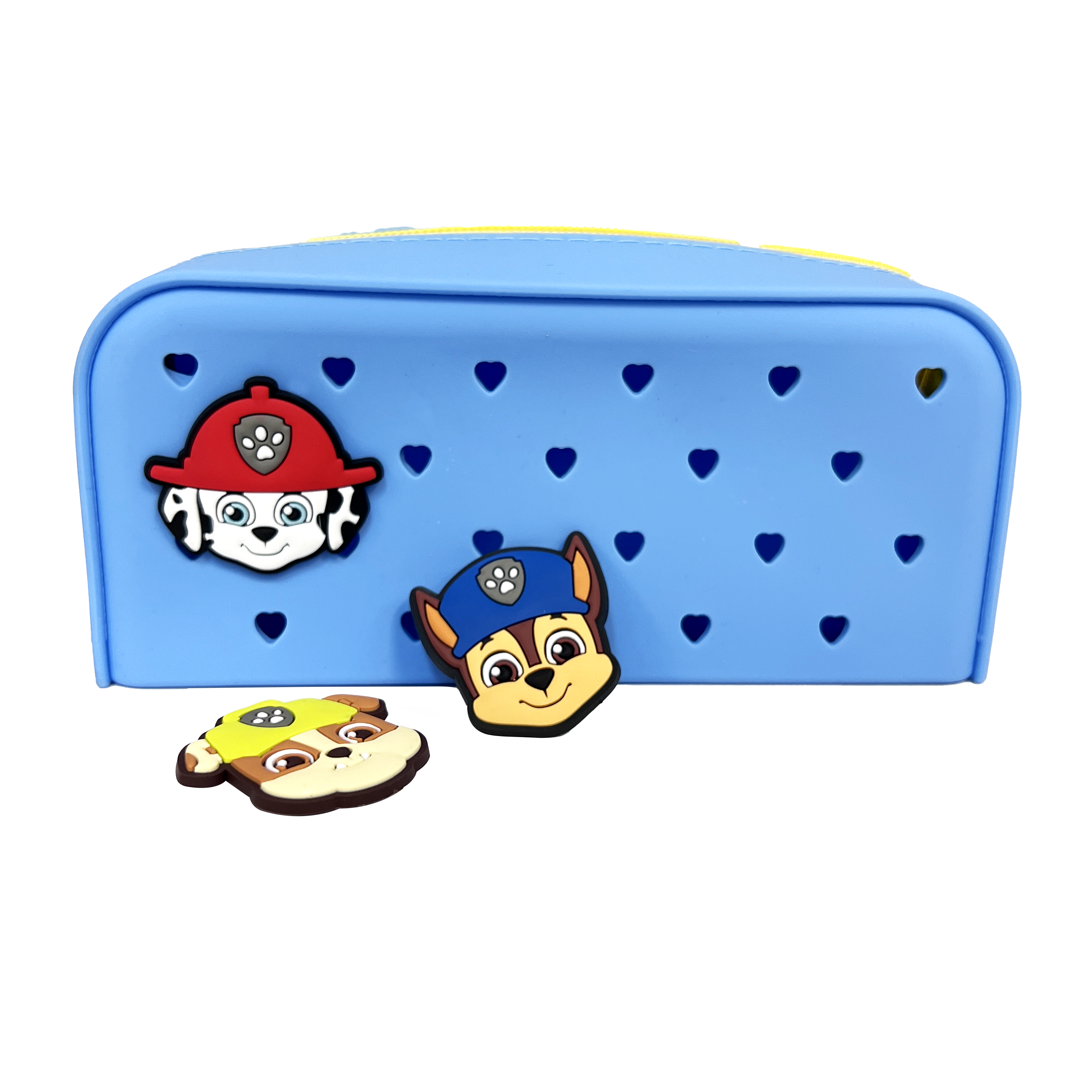 PAW PATROL SILICONE PENCIL BAG WITH CHARMS BLUE