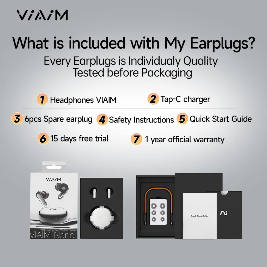 True Wireless Iflybuds Nano+ Earbuds Silver