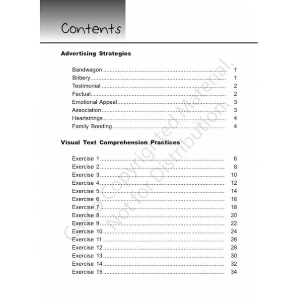 Upper Secondary Visual Text Comprehension