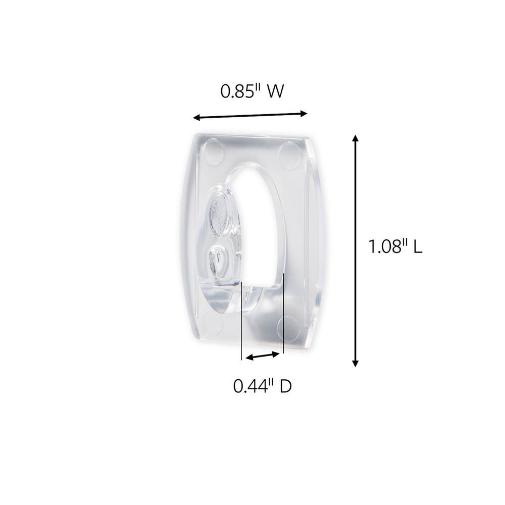 Command™ 17006CLR Mini Clear Hooks with Clear Strips