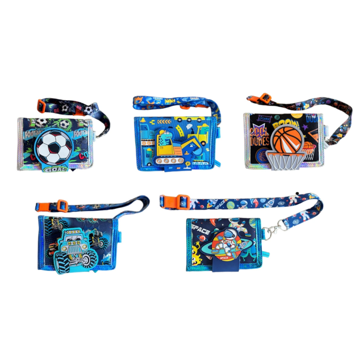 Kids Fold Wallet with Lanyard