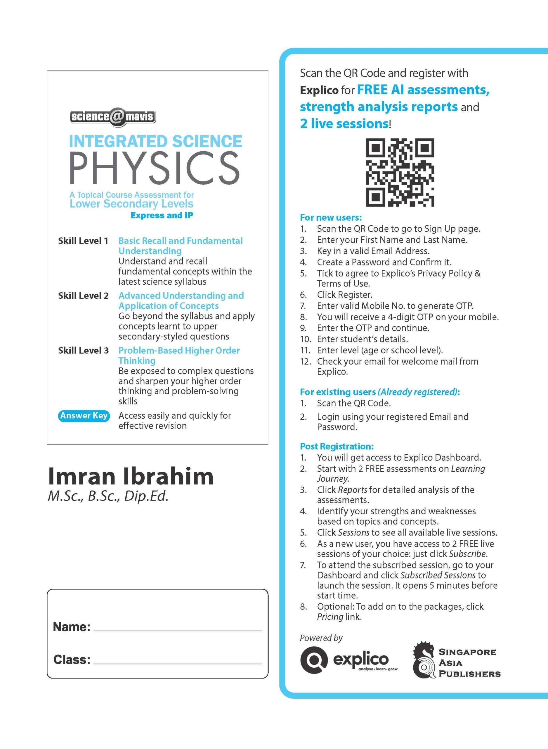 INTEGRATED SCIENCE PHYSICS Lower Secondary Levels