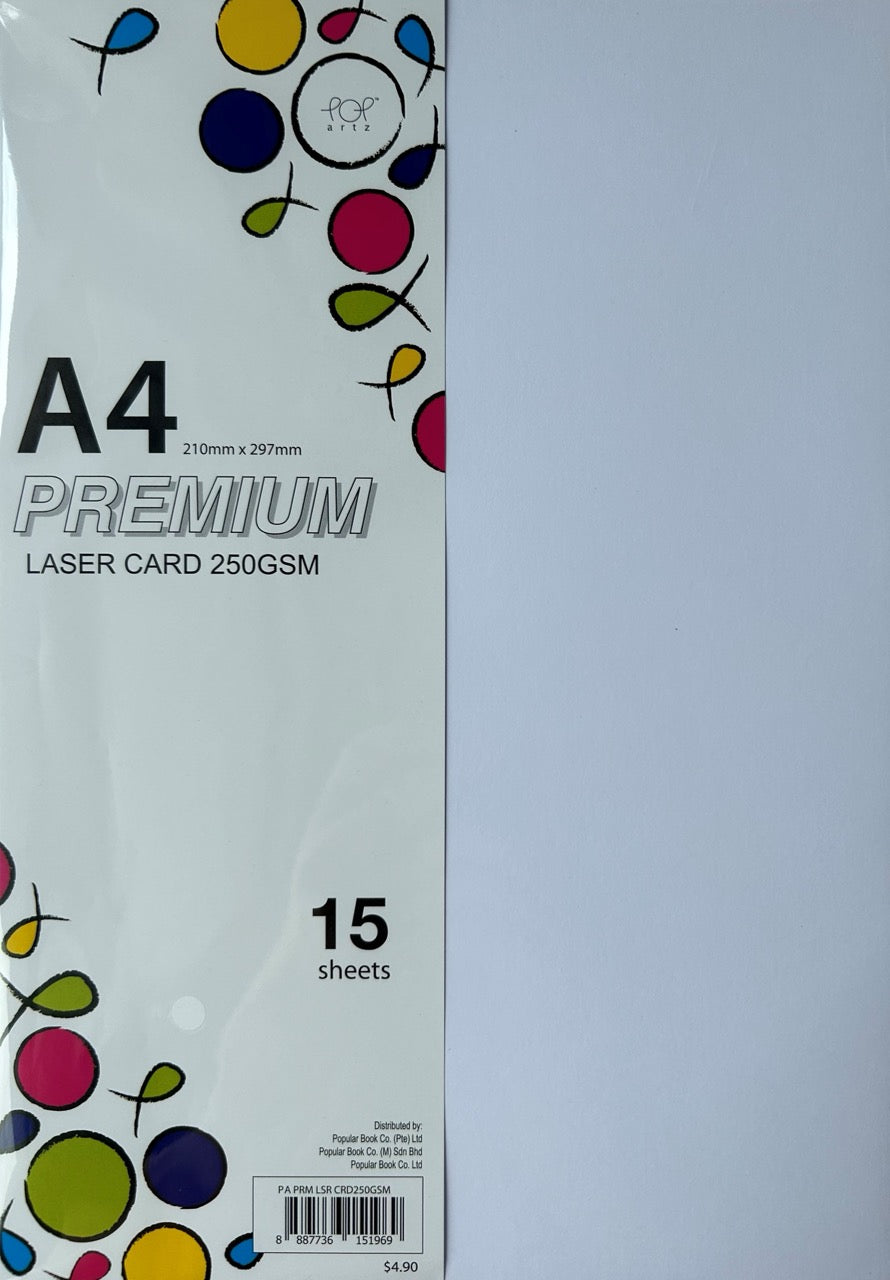 POP Artz Premium Laser Card 250 GSM