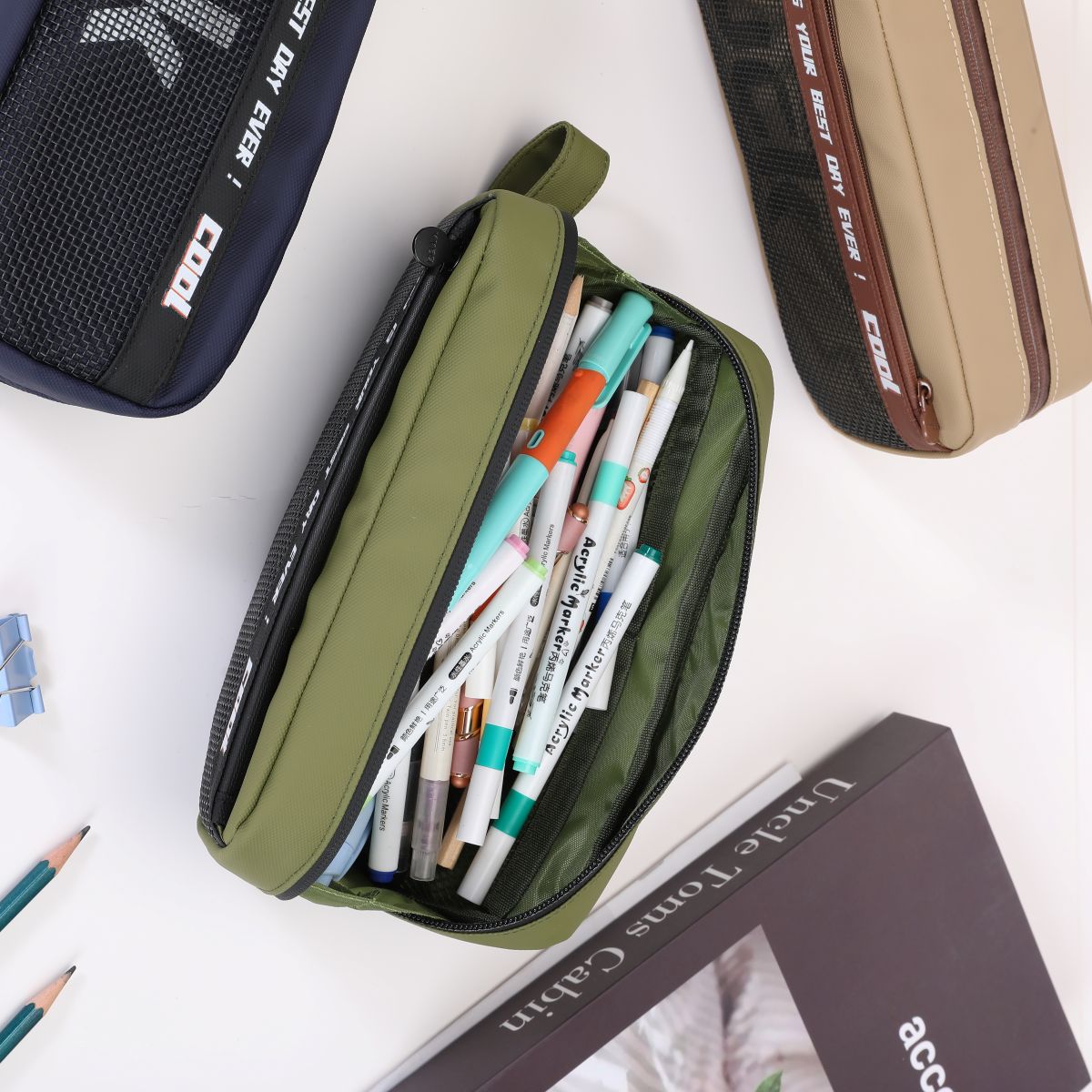 Gzpl Yybs Pencil Bag 2 Zip Luck Dd-88401