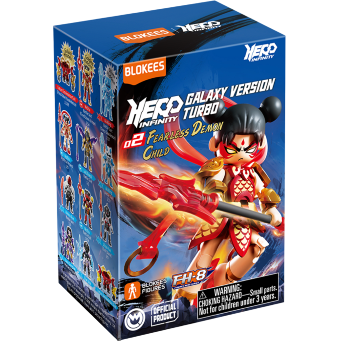 BLOKEES HERO INFINITY GALAXY VERSION TURBO 02 FEARLESS DEMON CHILD BLIND BOX