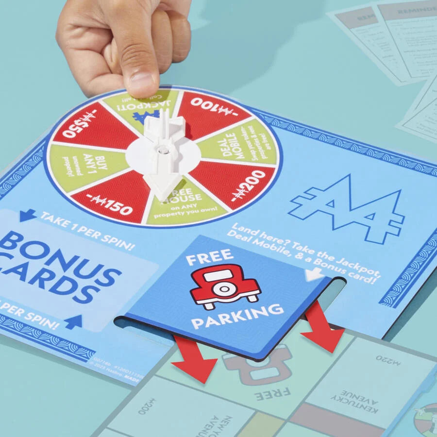 HASBRO MONOPOLY EXPANSION FREE PARKING JACKPOT