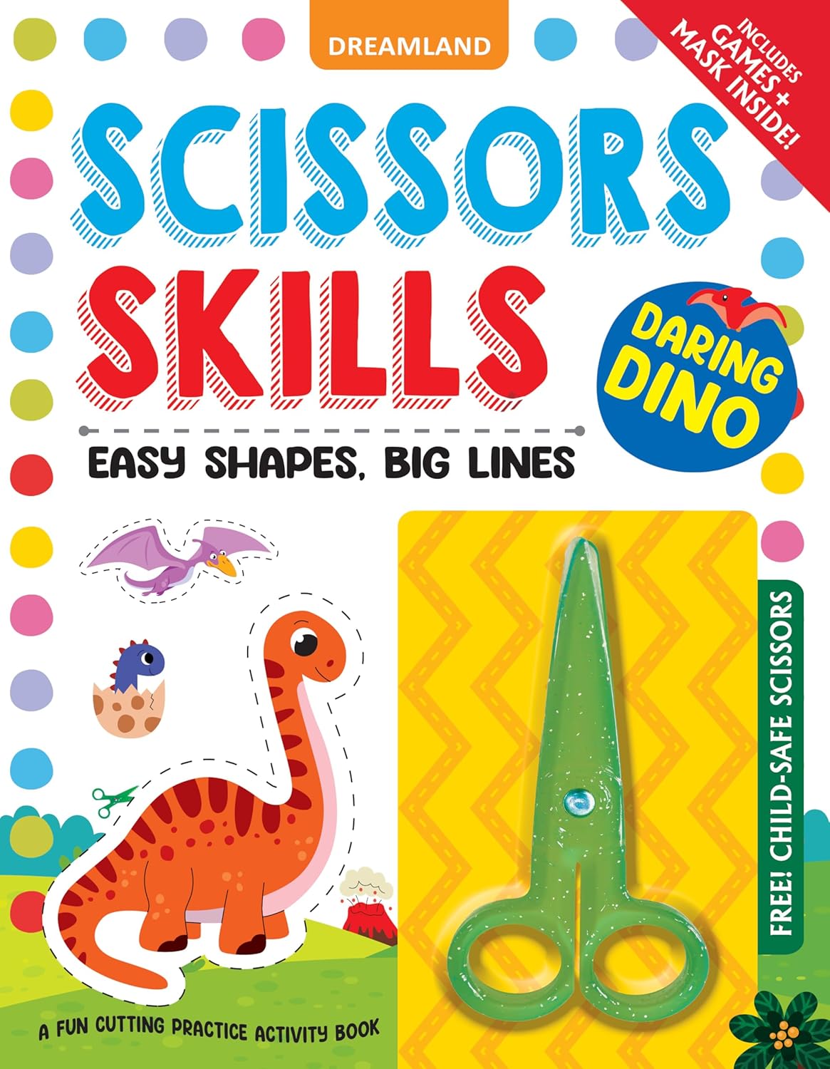 Scissors Skills Activity Book - Daring Dino