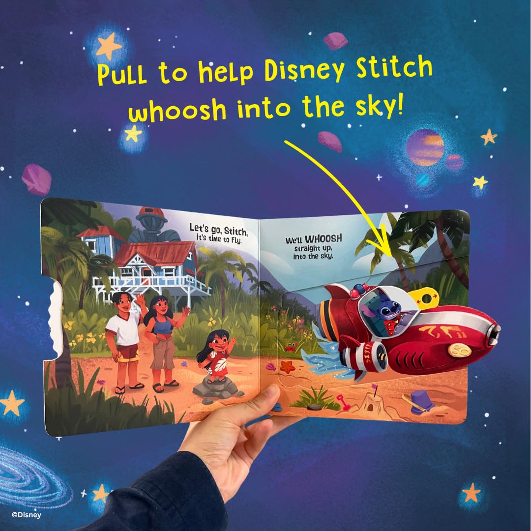Disney Let's Go, Stitch!: A Push, Pull, Slide Tab Book (Board Book)