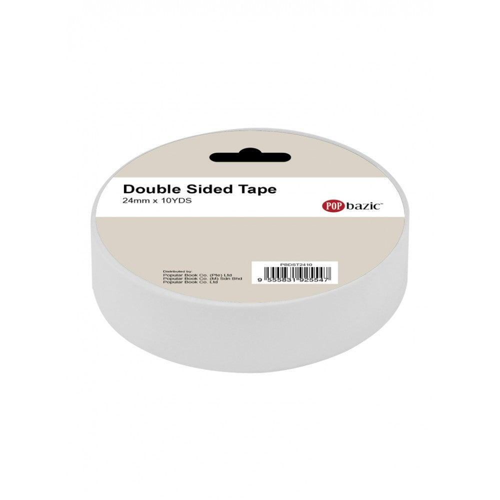 POP Bazic Double Sided Tape 24MM x 10 Yards 3"