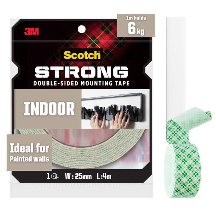 Scotch® 110-m25 Indoor Double-sided Mounting Tape, 25mm X 4m