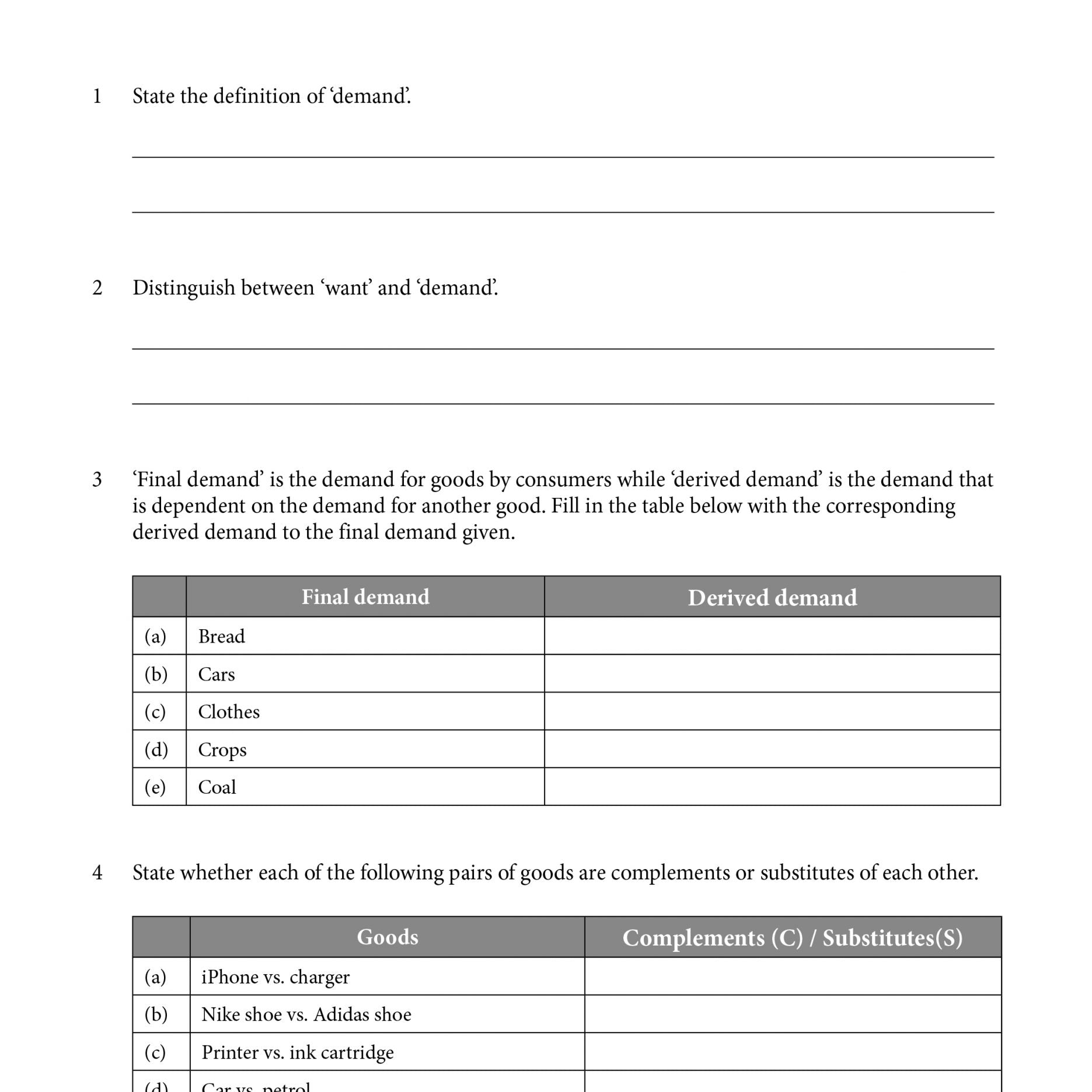 AL Economics Tutorial Workbook