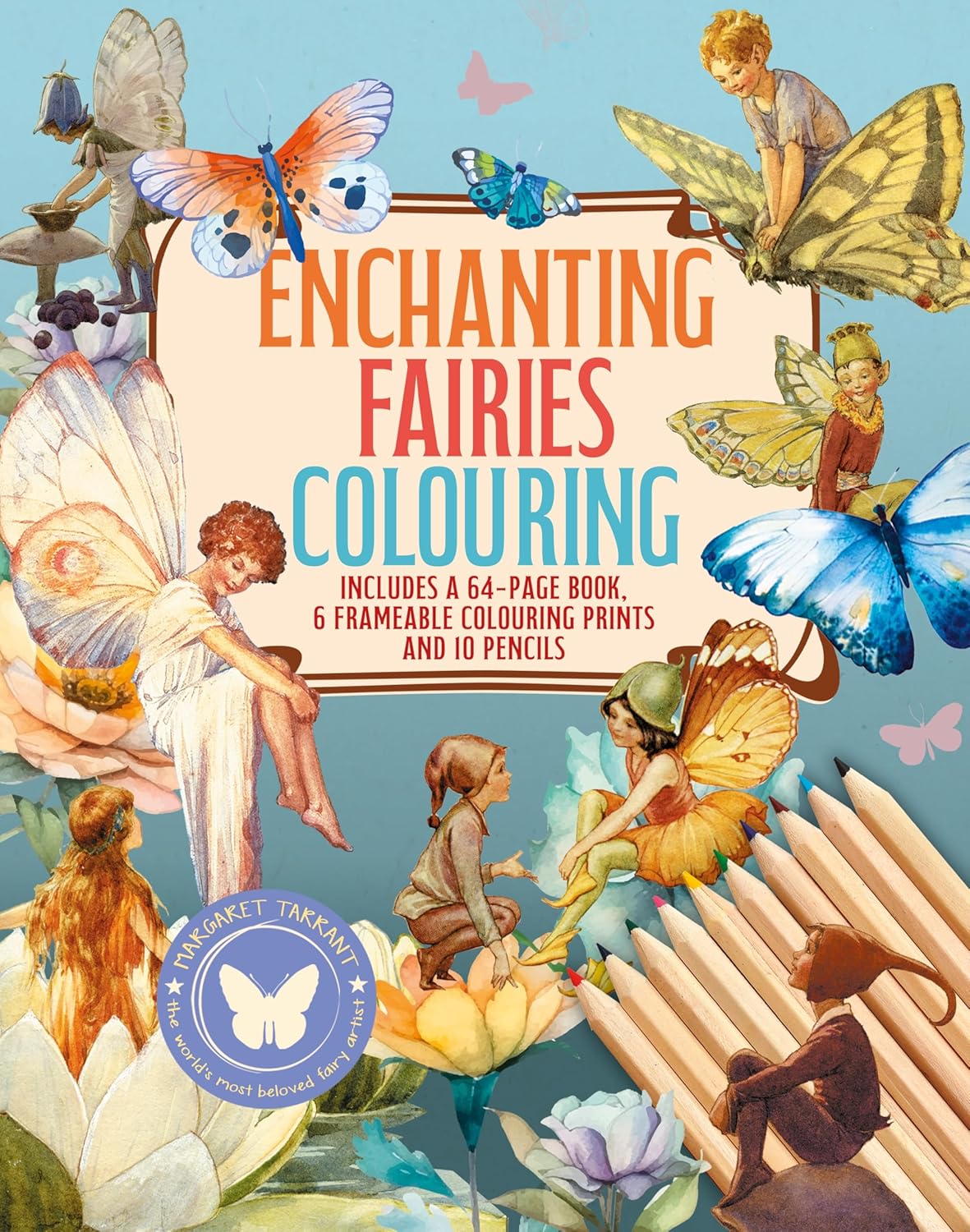 Enchanting Fairies Colouring Kit (Paperback)