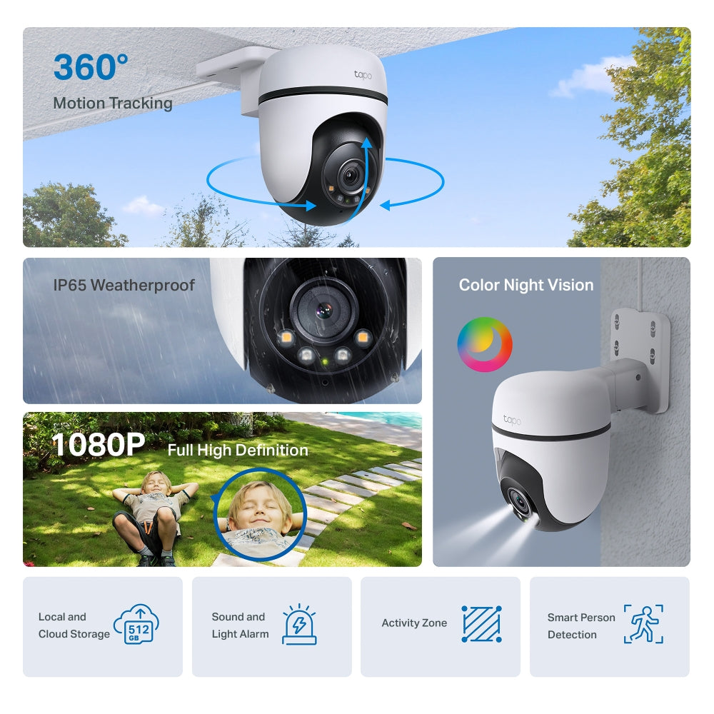 TP-Link Tapo C500 Outdoor Pan/Tilt Security WiFi Camera