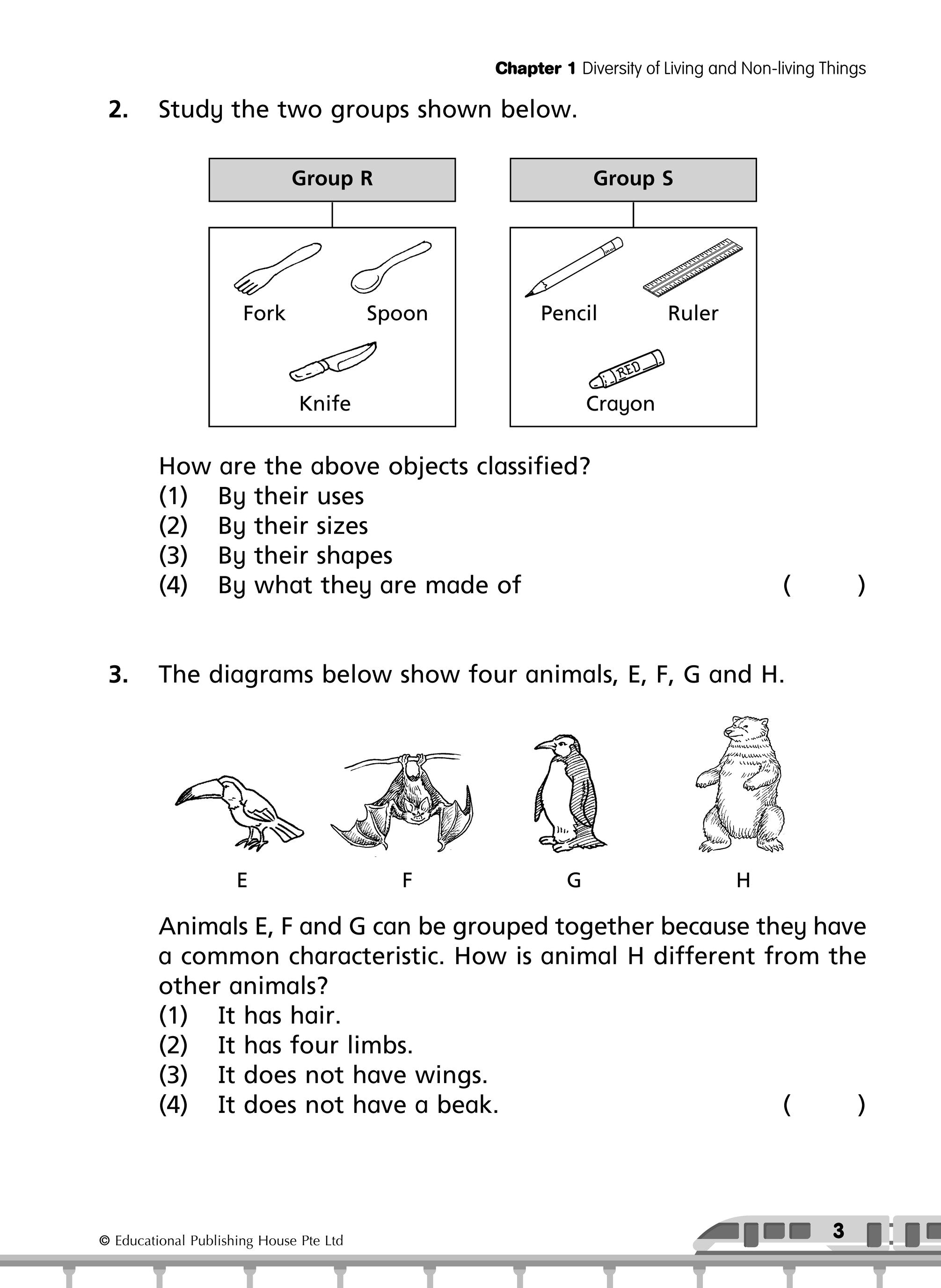 Primary 3 Science Commonly-Tested & Challenging Exam Questions