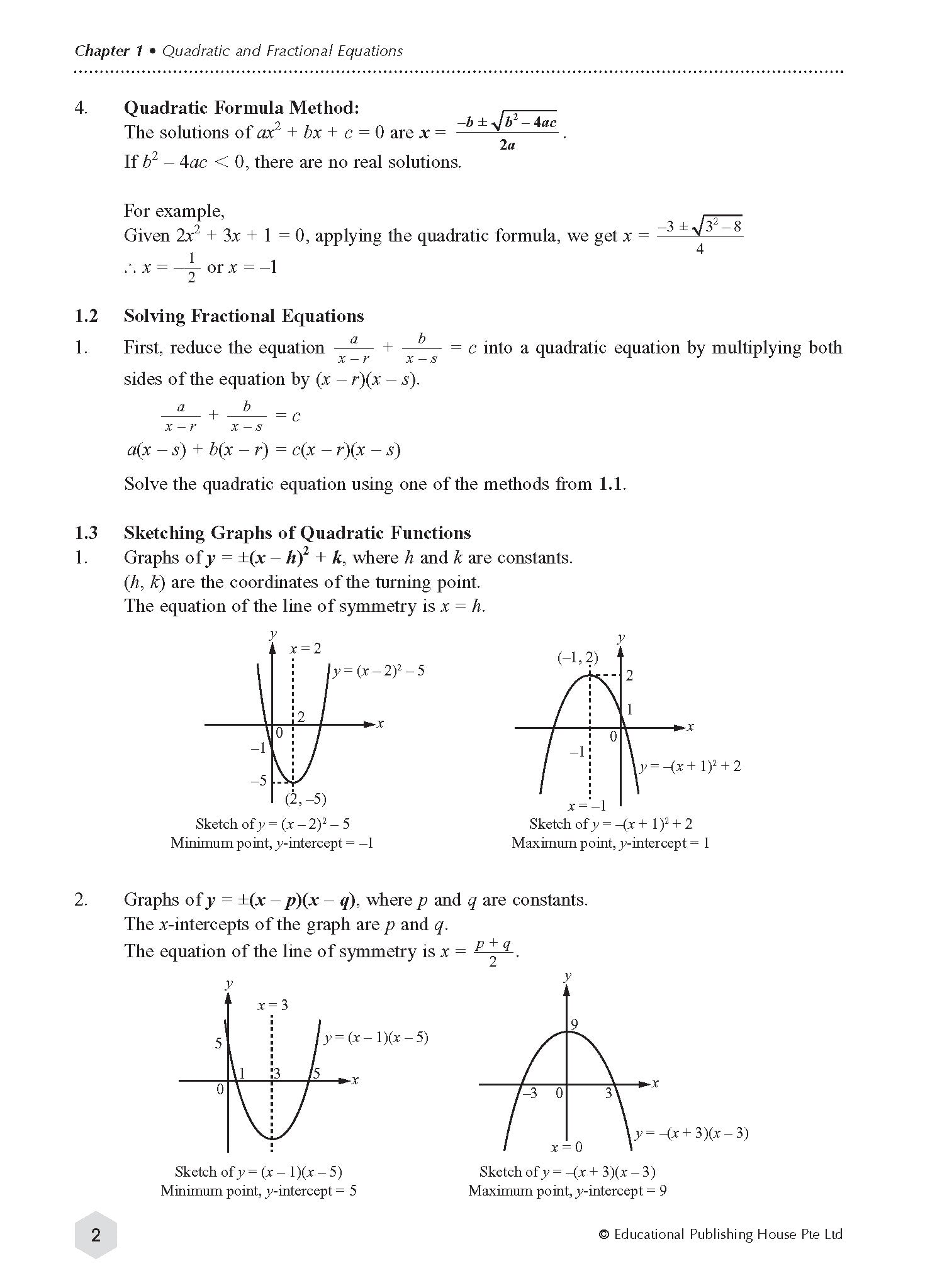 Secondary 3/4 (G3/Express) Mathematics Topical Tests