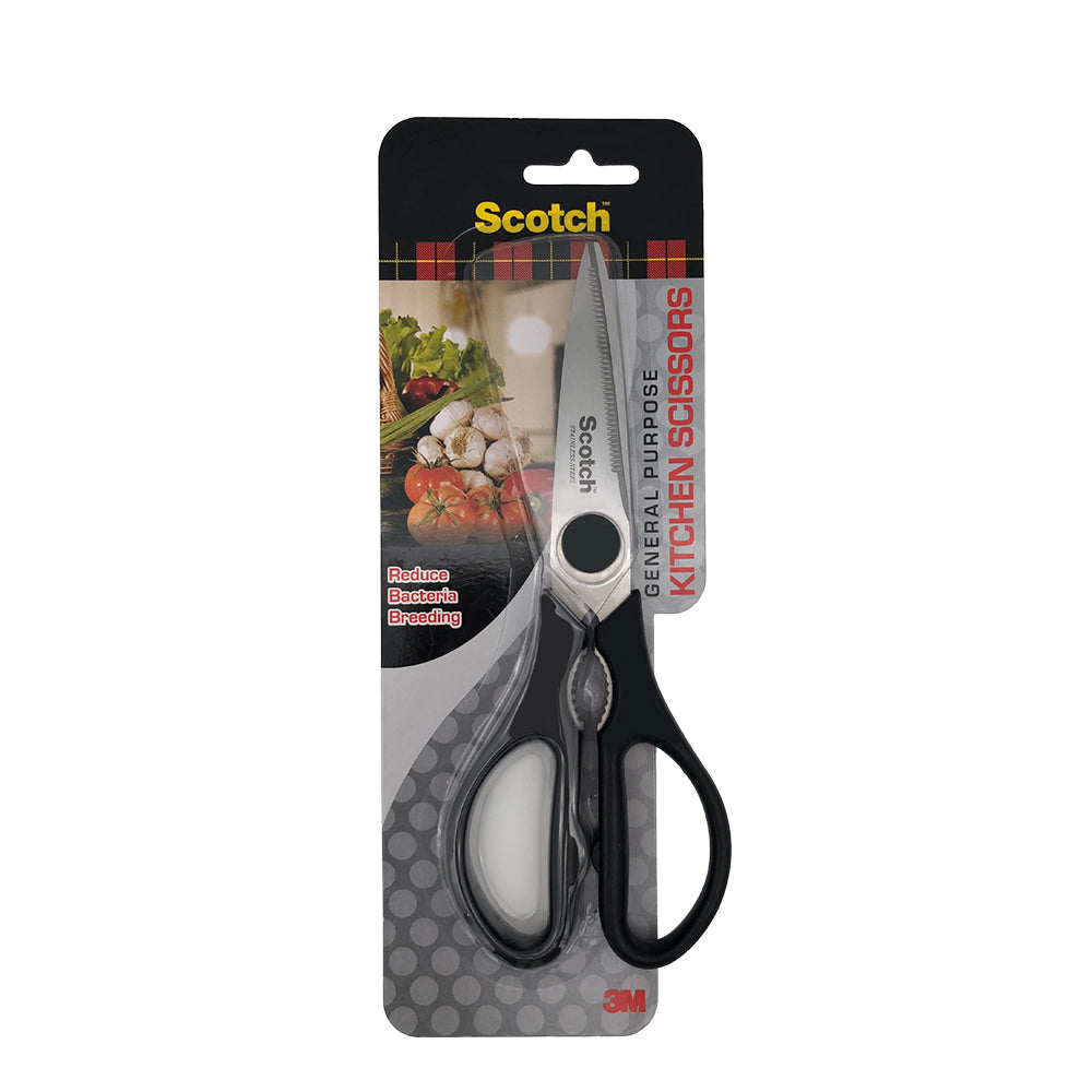 Scotch® Hks38 General Purpose Kitchen Scissors, Black