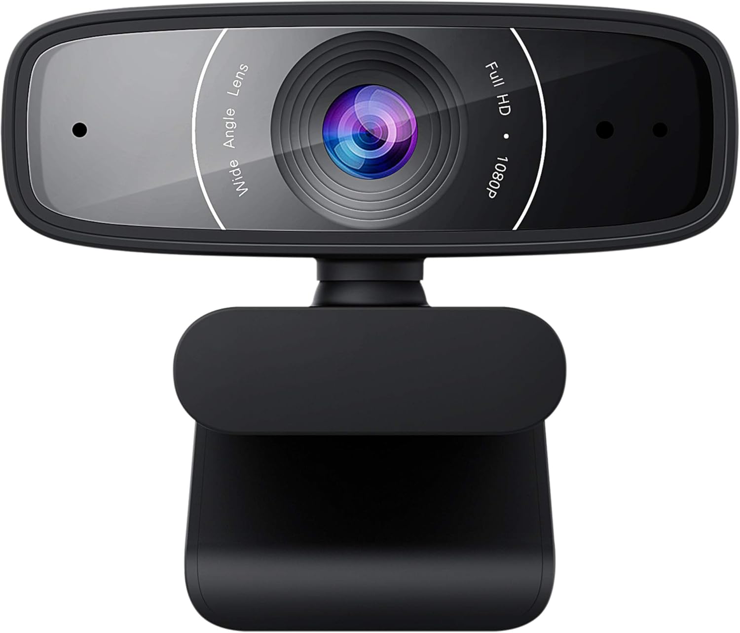 ASUS Webcam C3 1080p HD USB Camera - Beamforming Microphone, Tilt-adjustable, 360 Degree Rotation, Wide Field of View, Compatible with Skype, Microsoft Teams and Zoom