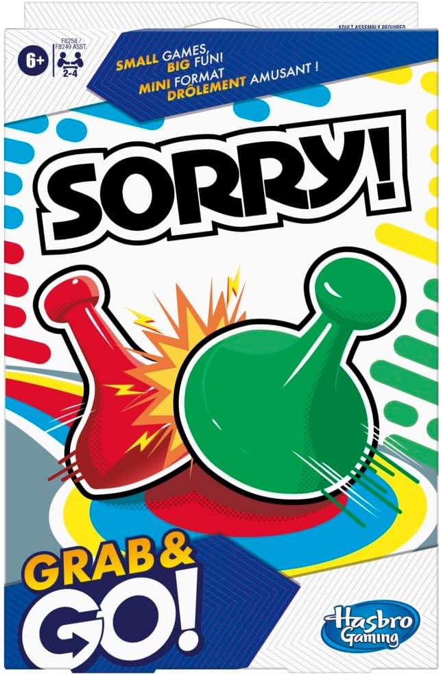 HASBRO SORRY GRAB AND GO GAME