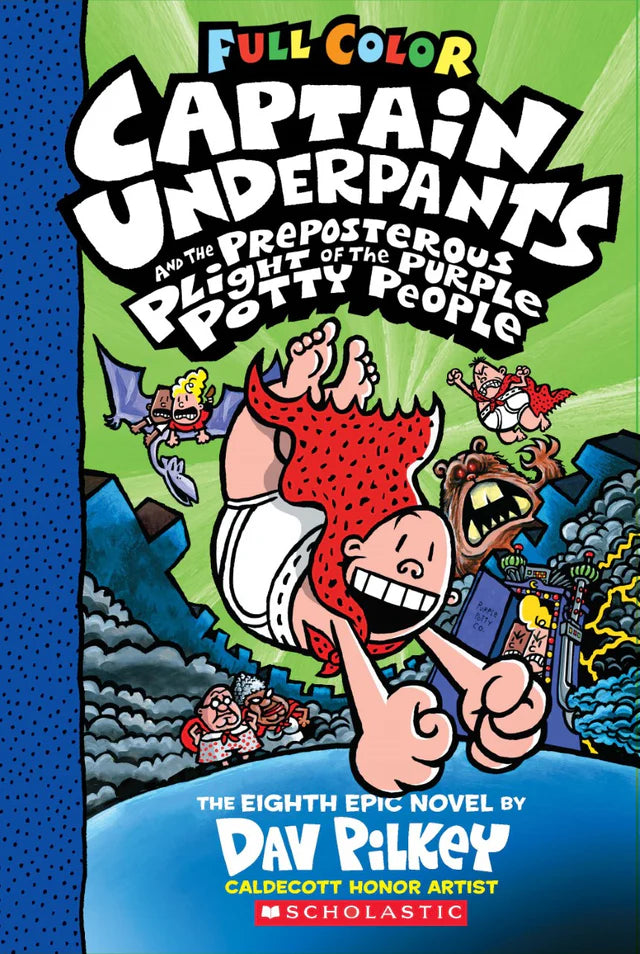 Captain Underpants 8: Preposterous Plight Of The Purple Potty People - Color Edition
