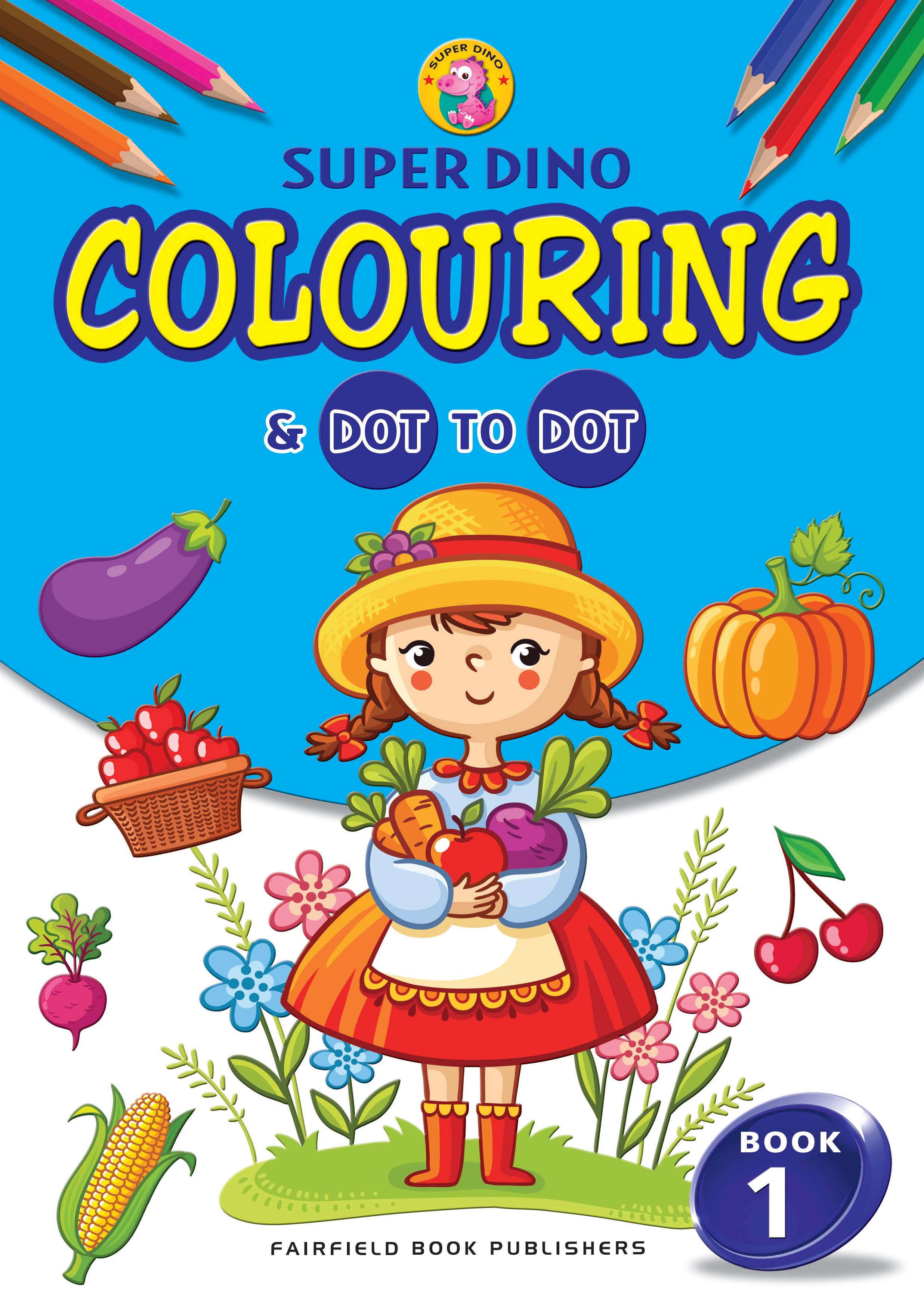 Super Dino Colouring & Dot to Dot Book 1