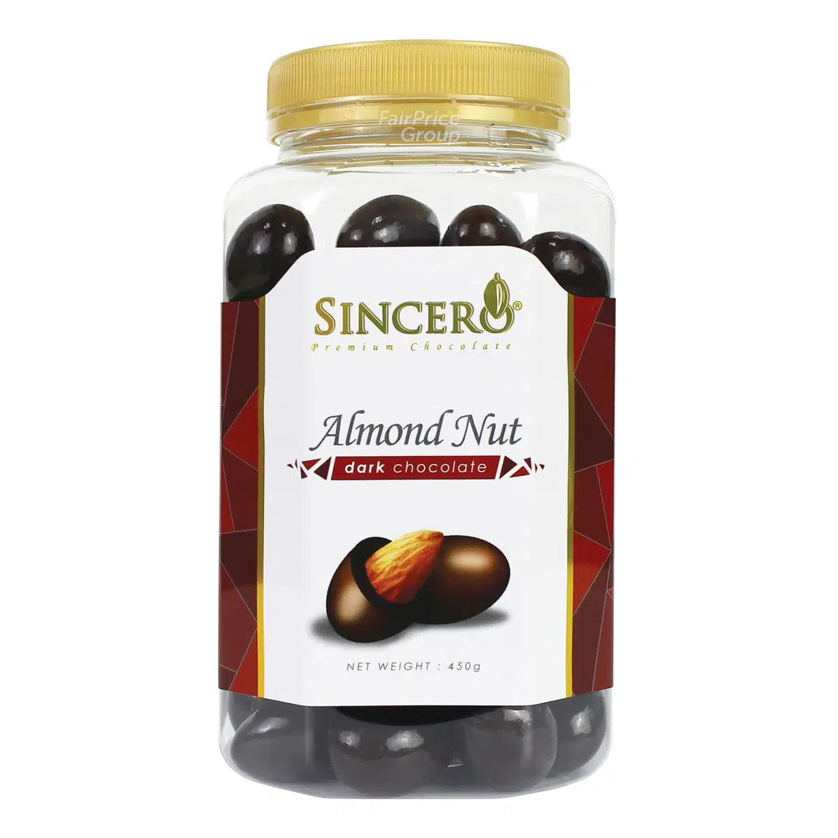 Sincero Dark Chocolate-almond 450g