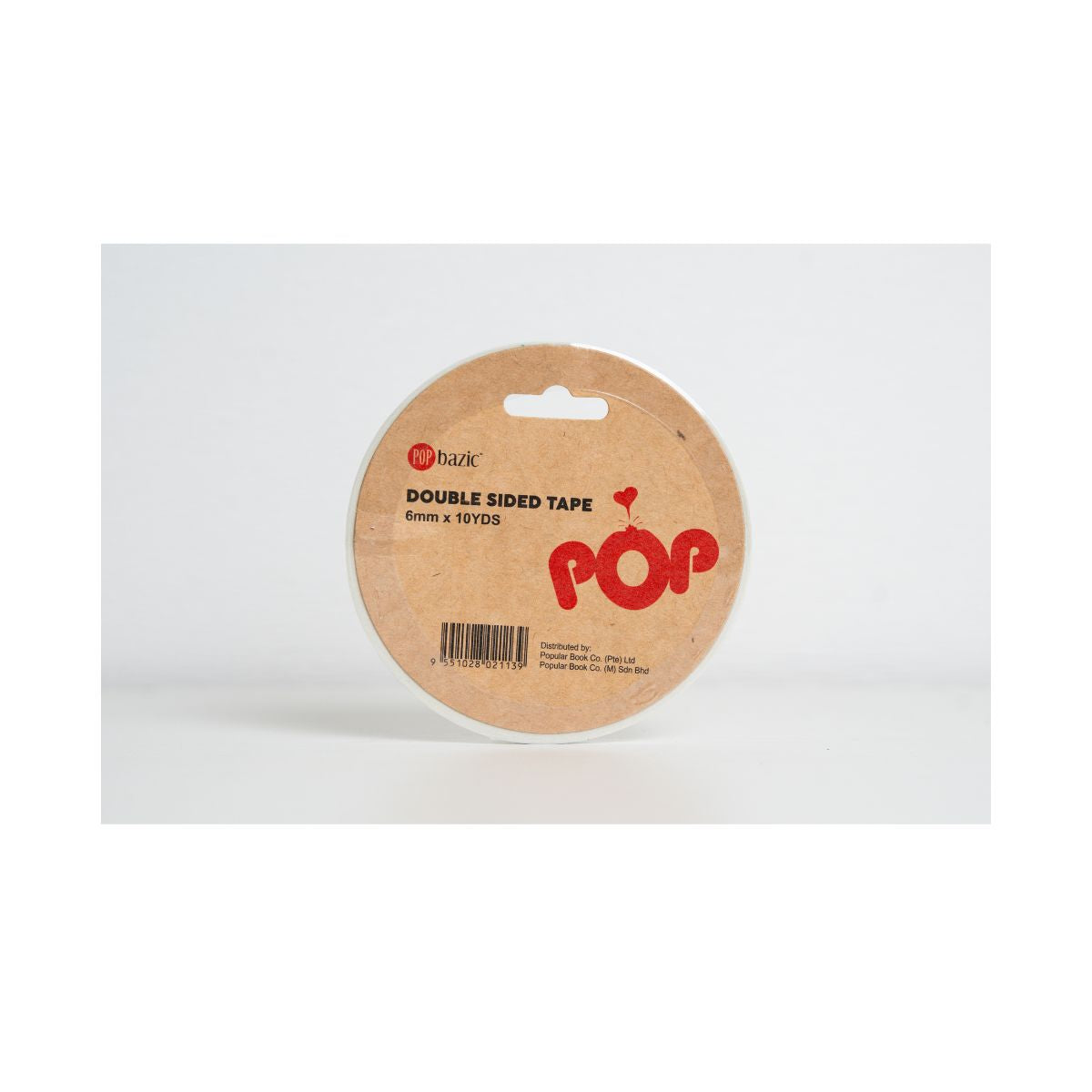 Pop Bazic Double-Sided Tape 6mm x 10 Yards