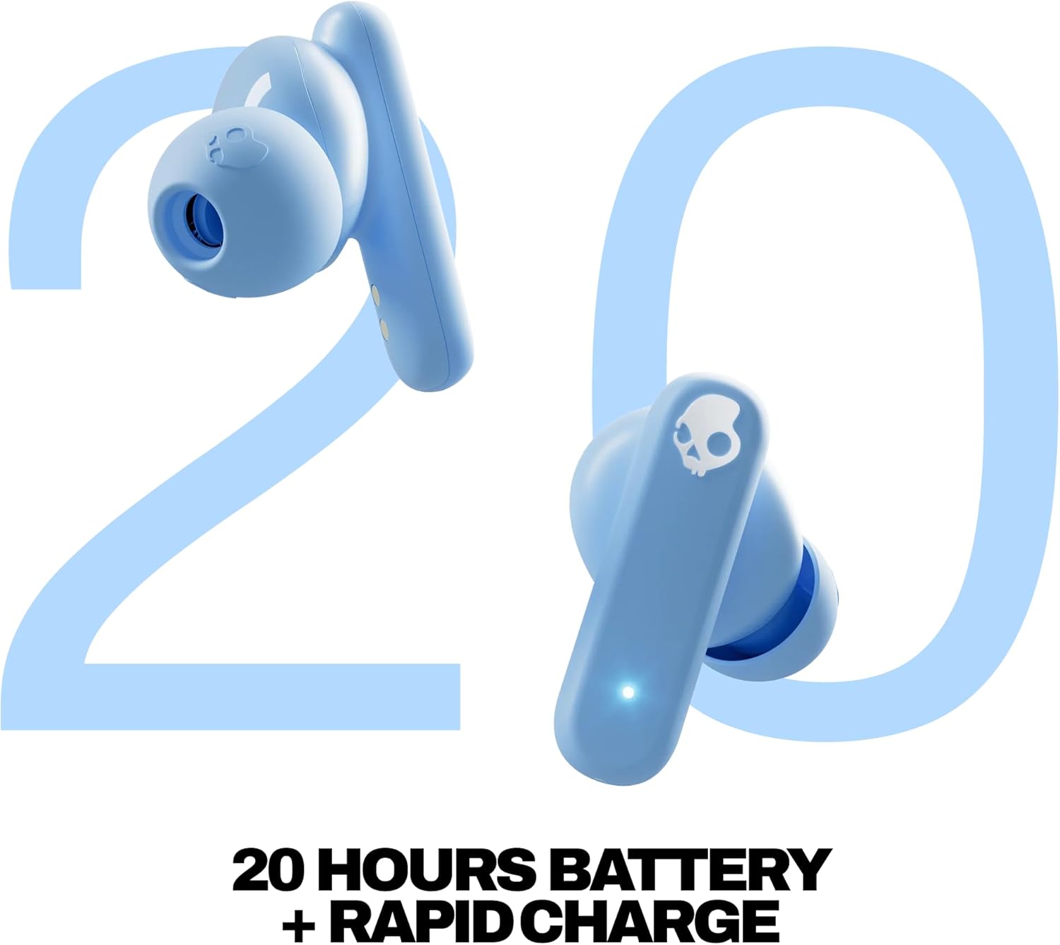 Skullcandy Smokin' Buds True Wireless Earbuds (Preppy Blue)