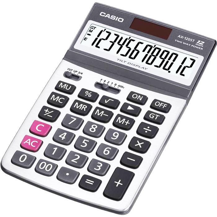 Casio Desktop Cal/12d(metal Cvr)ax-120st