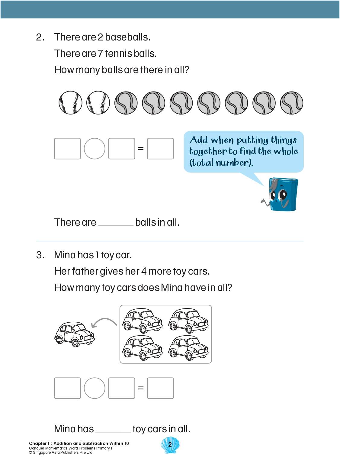 Conquer Mathematics Word Problems Primary 1