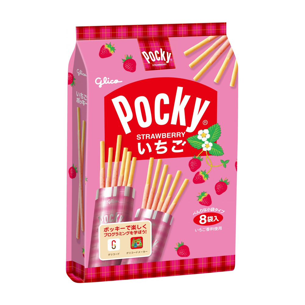 Glico Pocky Strawberry 8p 93.6g