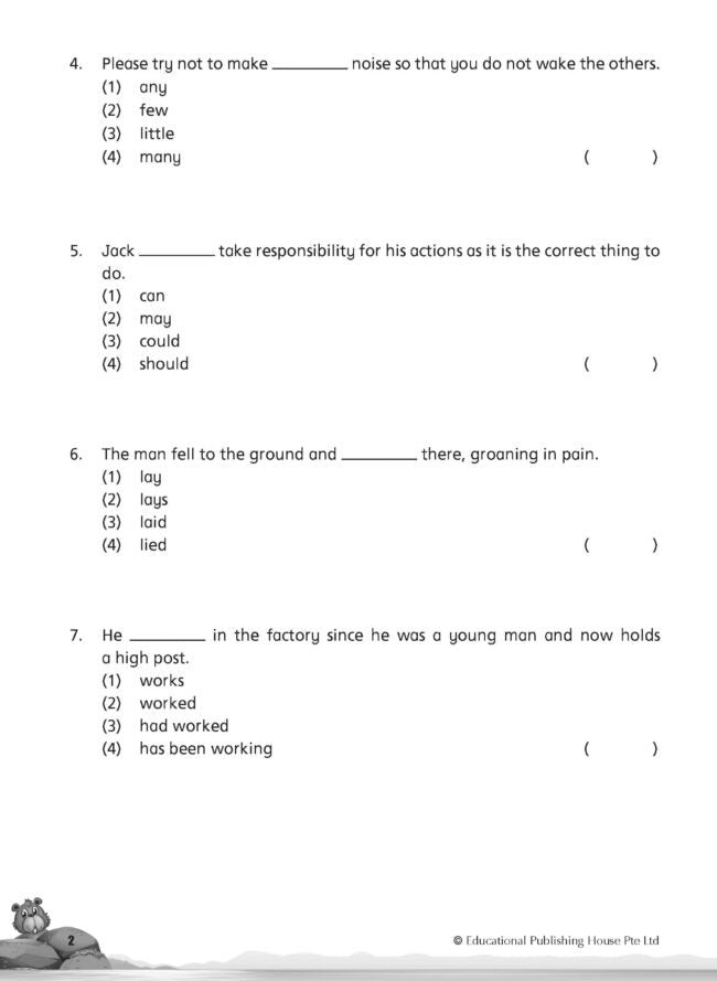 Primary 5 English Class Tests