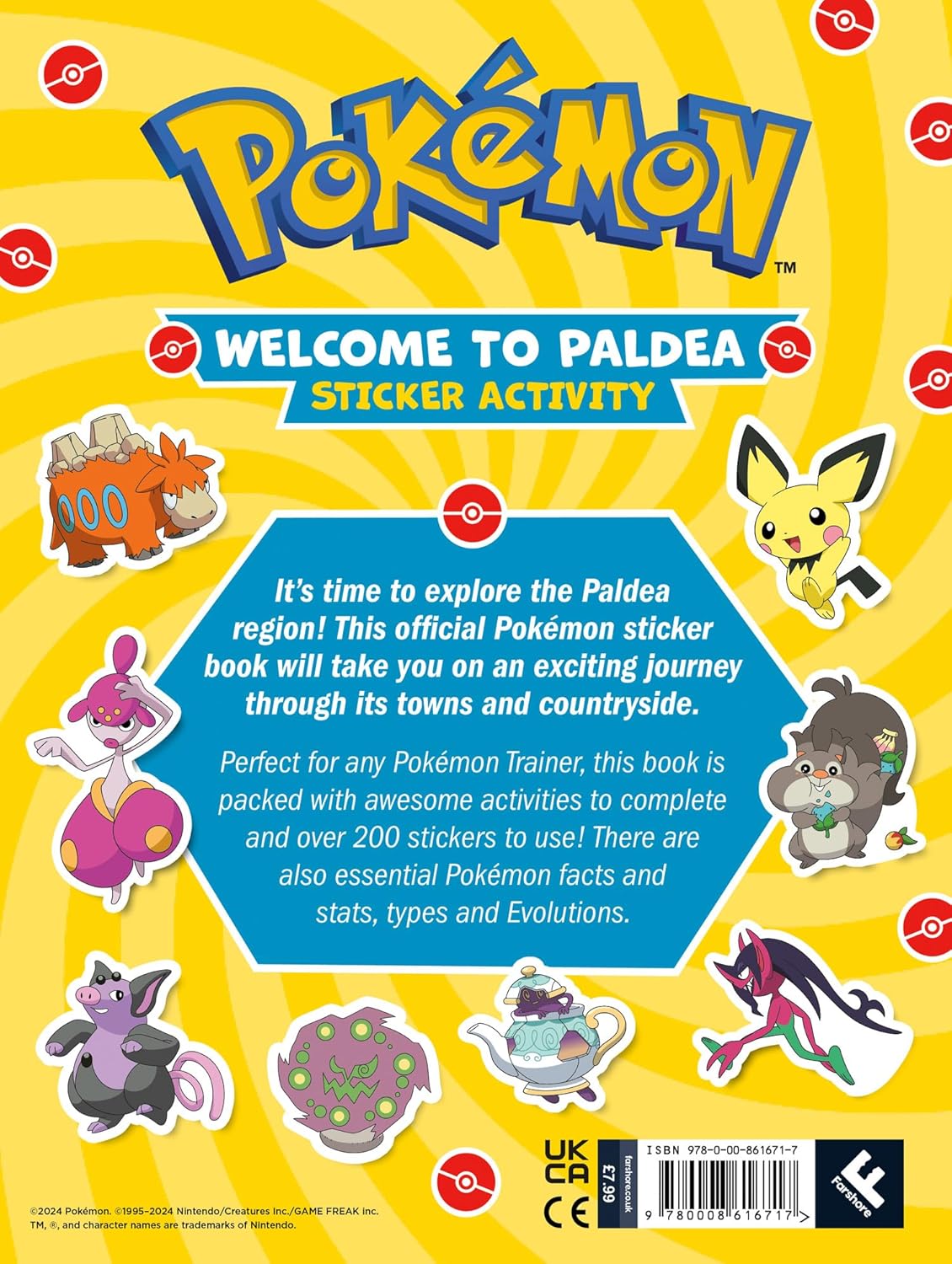 Pokemon: Welcome To Paldea Sticker Activity