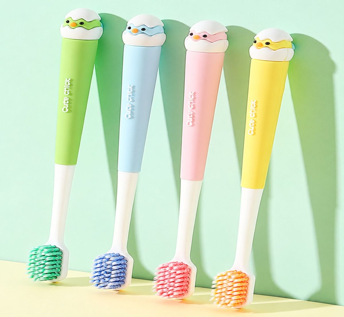  Cute Chick Toothbrush - 4 Assorted Colours 